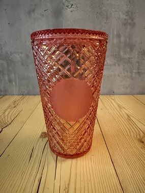 Starbucks Pink Textured Diamond Tumbler